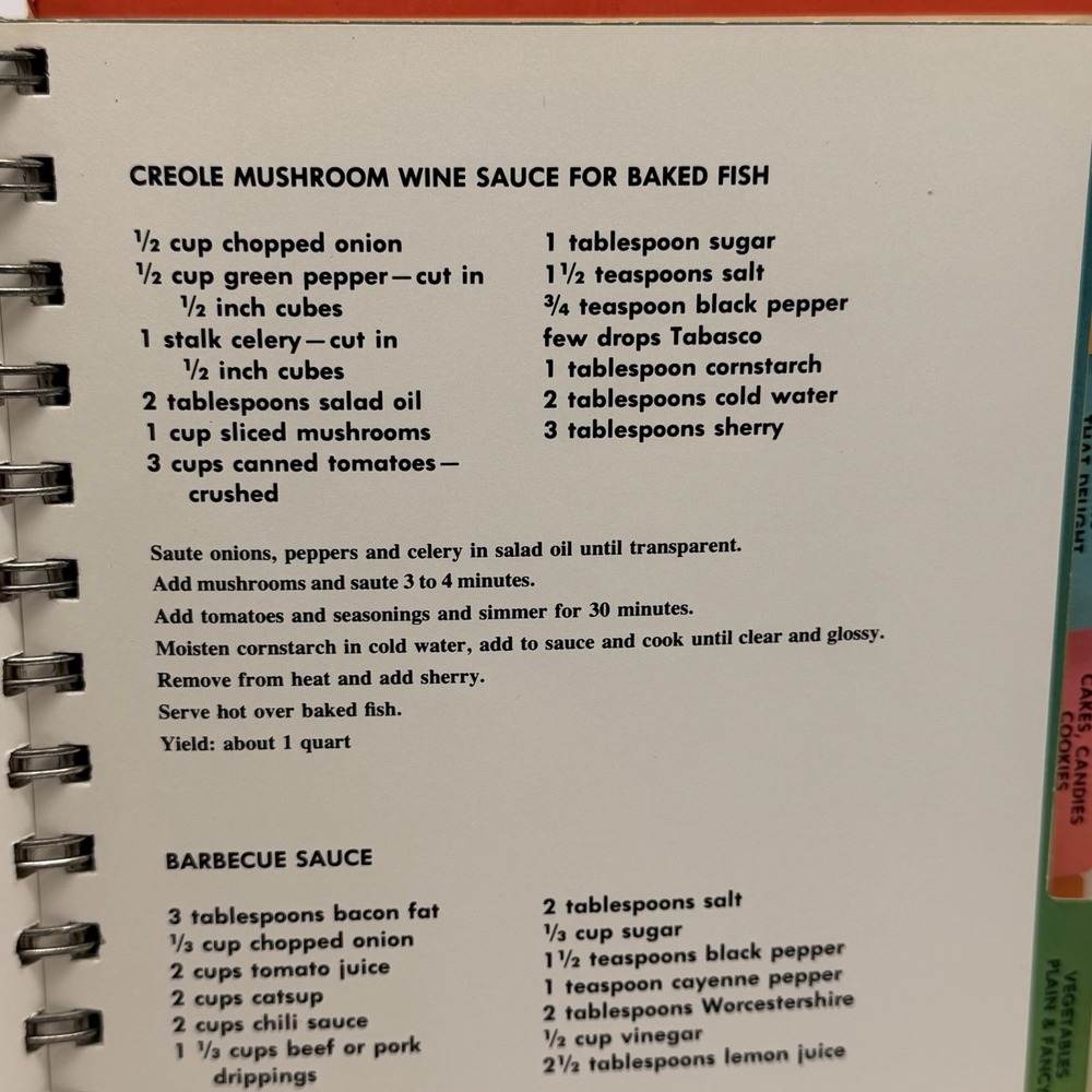 Miss Hulling's Favorite Recipes Florence Hulling 1969 Cookbook St. Louis - Picture 9 of 12